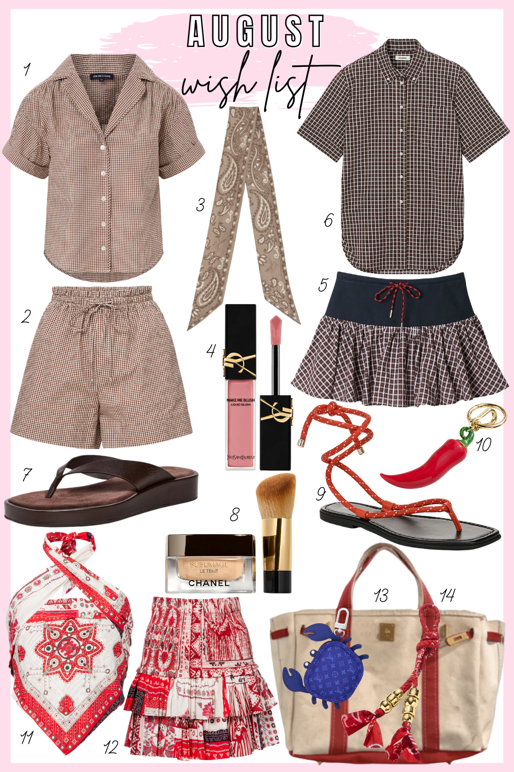 August 2025 Wish List