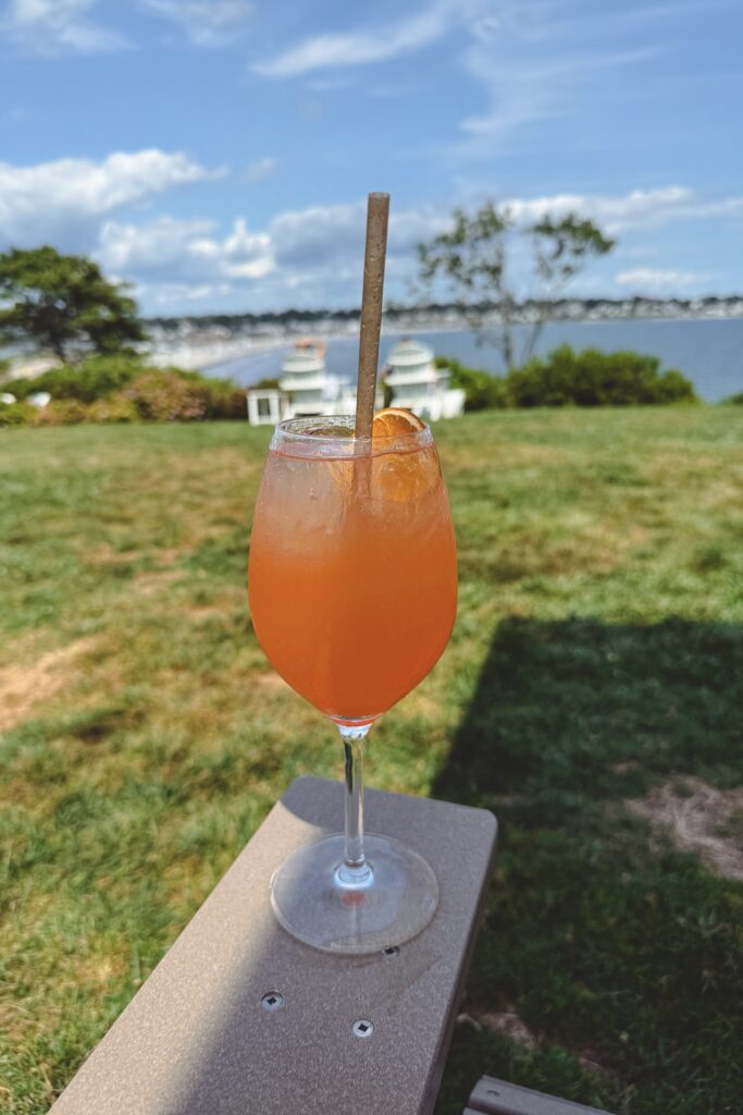 The Chanler wine garden aperol spritz