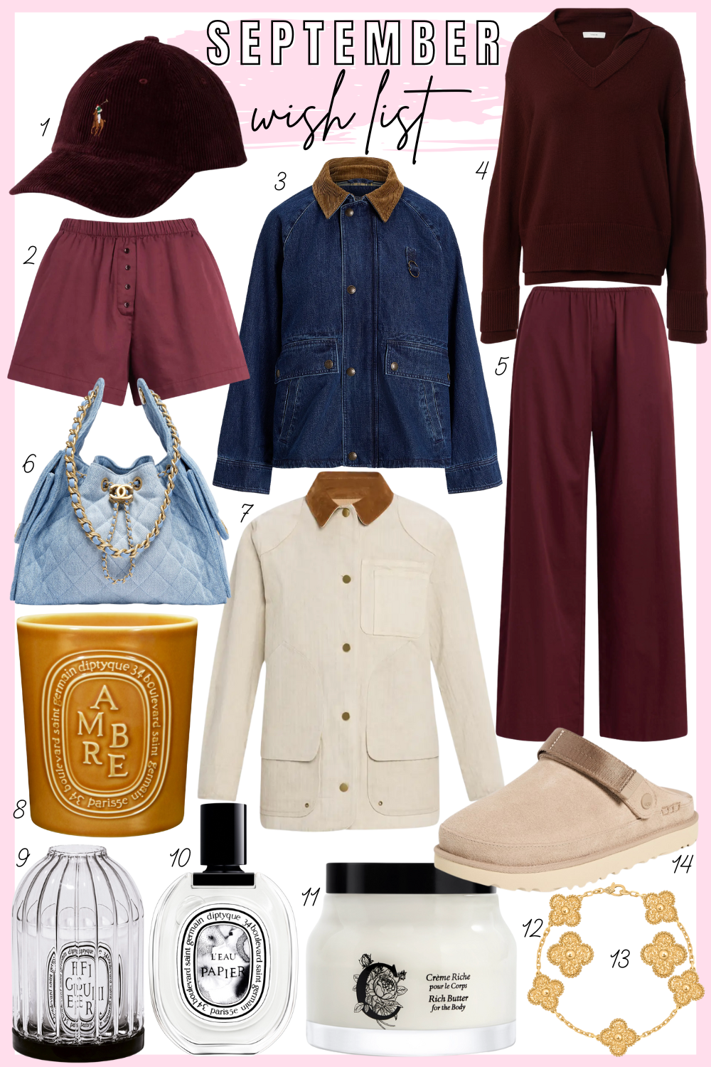 September 2025 Wish List