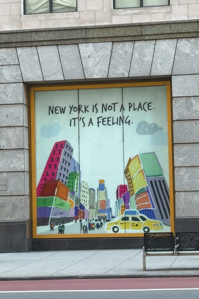 New york is not a place it's a feeling