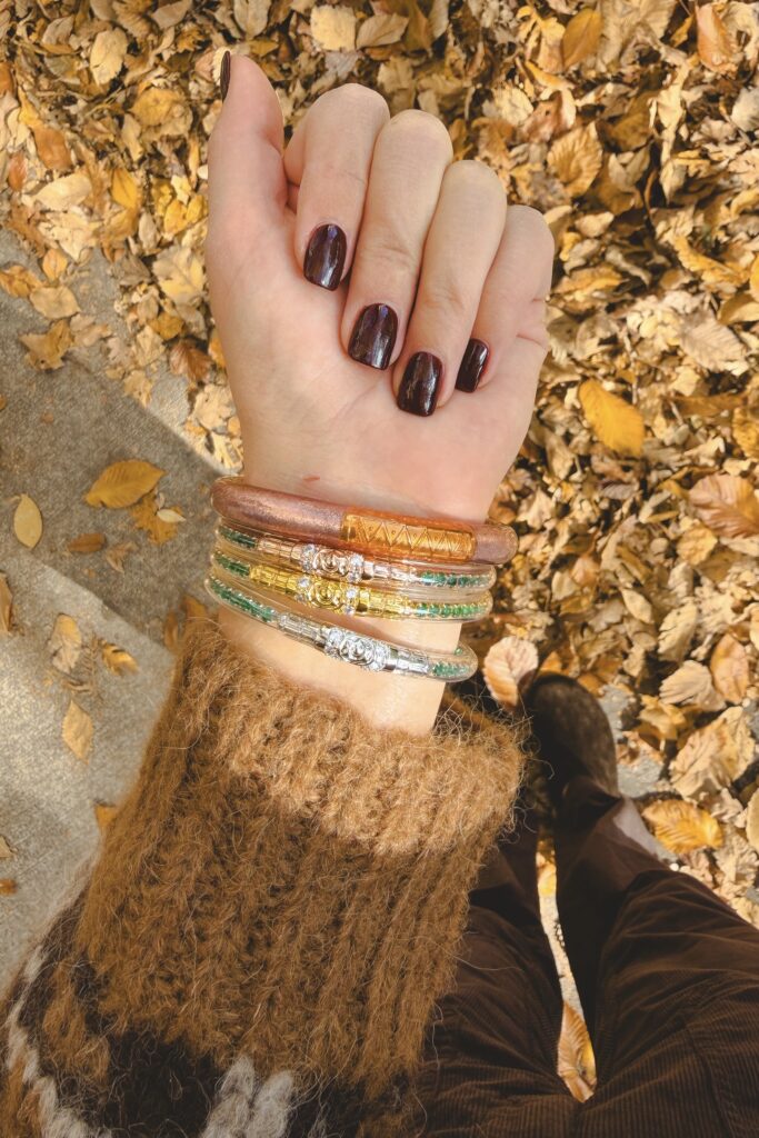 Budhagirl emerald three queens all weather bangles