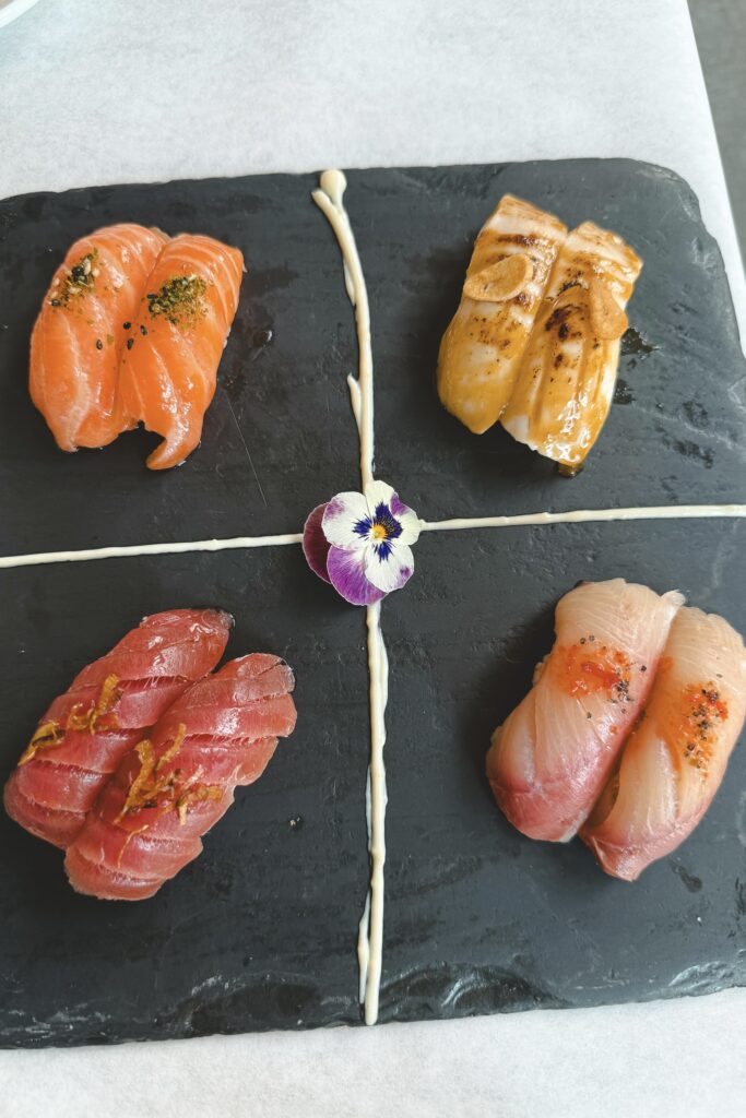 eight sushi nigiri